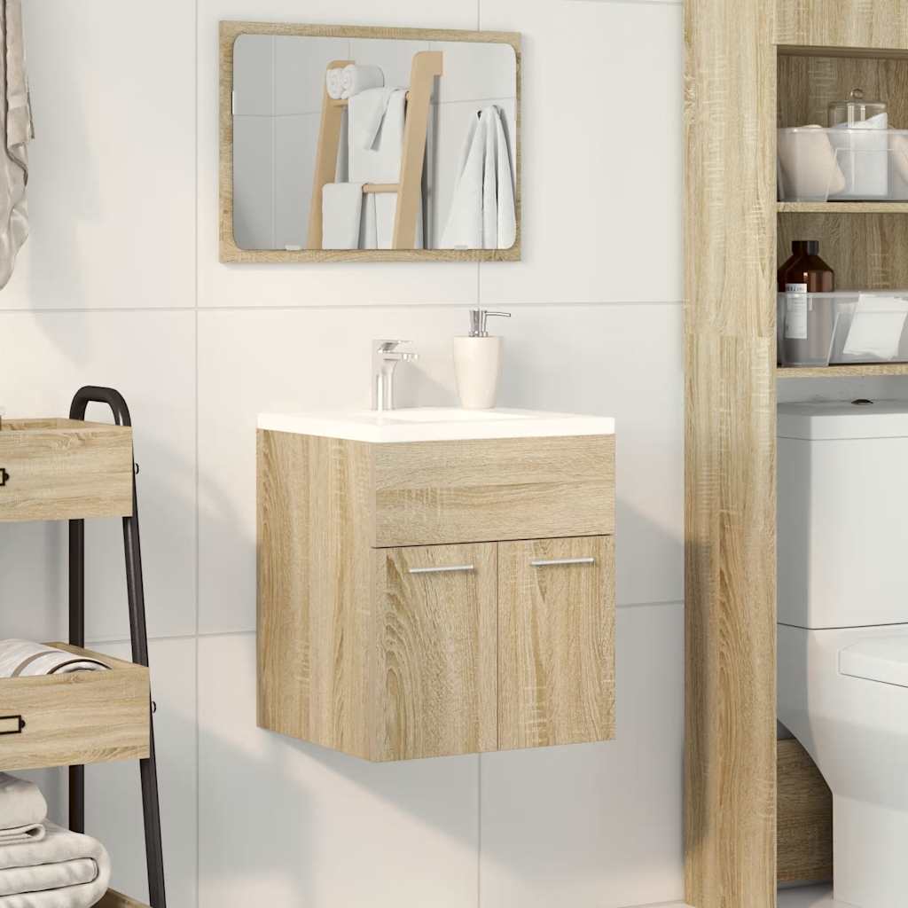 vidaXL Bathroom Sink Cabinet Sonoma Oak 41x38,5x46 cm Engineered Wood