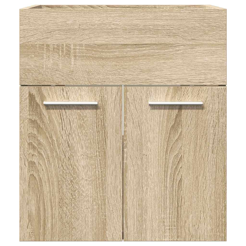 vidaXL Bathroom Sink Cabinet Sonoma Oak 41x38.5x46 cm Engineered Wood