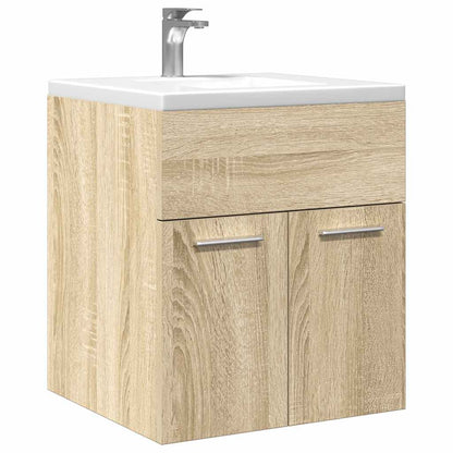 vidaXL Bathroom Sink Cabinet Sonoma Oak 41x38,5x46 cm Engineered Wood
