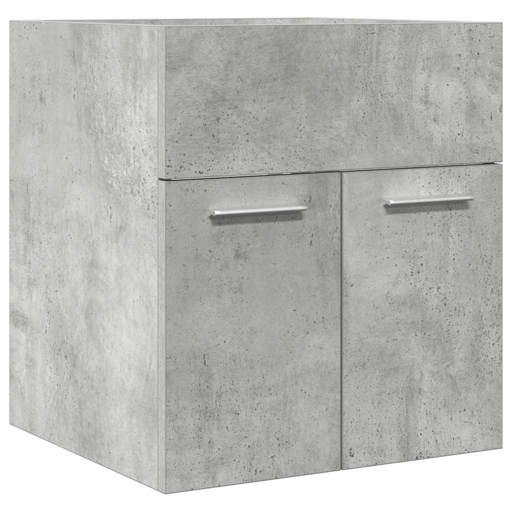 vidaXL Bathroom Sink Cabinet Concrete Grey 41x38.5x46 cm