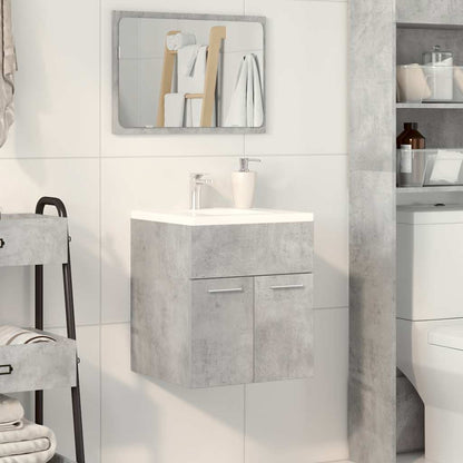 vidaXL Bathroom Sink Cabinet Concrete Grey 41x38.5x46 cm