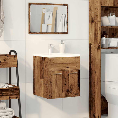 vidaXL Bathroom Sink Cabinet Old Wood 41x38,5x46 cm Engineered Wood