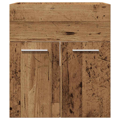vidaXL Bathroom Sink Cabinet Old Wood 41x38,5x46 cm Engineered Wood