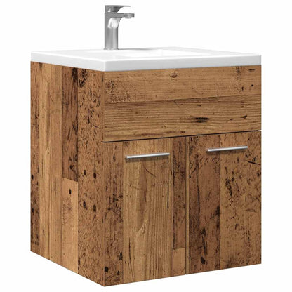 vidaXL Bathroom Sink Cabinet Old Wood 41x38,5x46 cm Engineered Wood