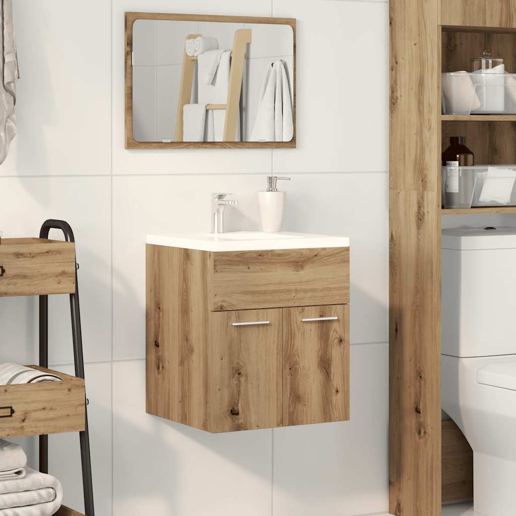 vidaXL Bathroom Sink Cabinet Artisan Oak 41x38,5x46 cm Engineered Wood
