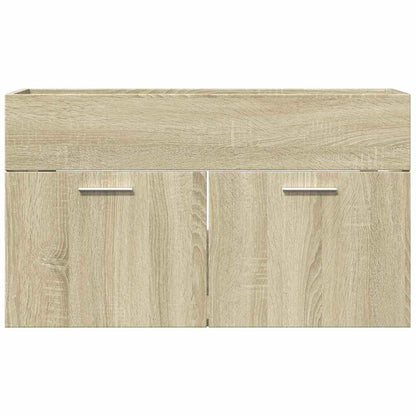vidaXL Sink Cabinet Sonoma Oak 80x38.5x46 cm Engineered Wood