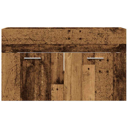 vidaXL Bathroom Sink Cabinet Old Wood 80x38,5x46 cm Engineered Wood
