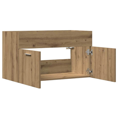vidaXL Bathroom Sink Cabinet Artisan Oak 80x38.5x46 cm Engineered Wood