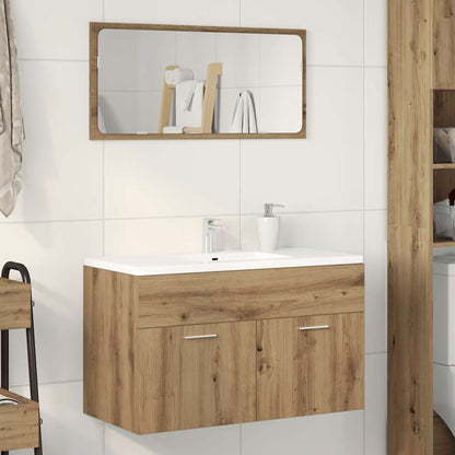 vidaXL Bathroom Sink Cabinet Artisan Oak 80x38.5x46 cm Engineered Wood
