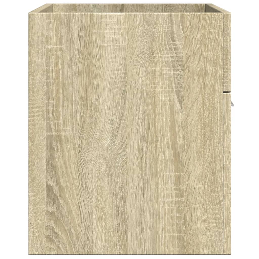 vidaXL Bathroom Sink Cabinet Sonoma Oak 90x38.5x46 cm Engineered Wood