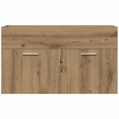 vidaXL Bathroom Sink Cabinet Artisan Oak 90x38,5x46 cm Engineered Wood