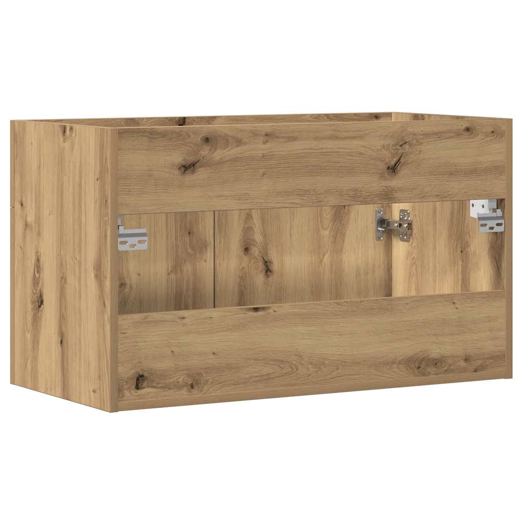 vidaXL Bathroom Sink Cabinet Artisan Oak 90x38.5x46 cm Engineered Wood