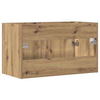 vidaXL Bathroom Sink Cabinet Artisan Oak 90x38.5x46 cm Engineered Wood