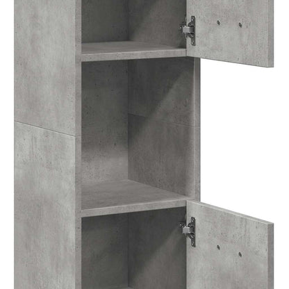 vidaXL Bathroom Hanging Cabinet Concrete Grey 30x30x130 cm Engineered Wood