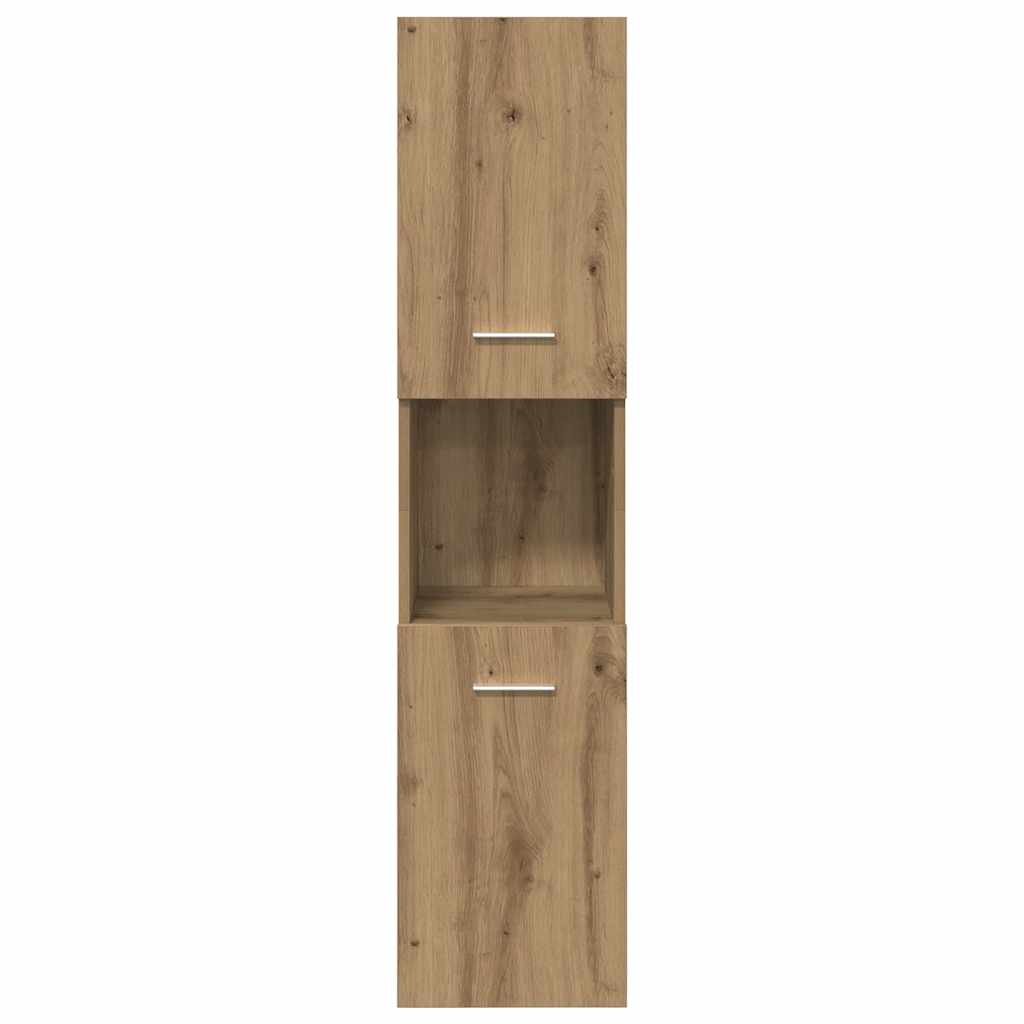 vidaXL Bathroom Hanging Cabinet Artisian Oak 30x30x130 cm Engineered Wood