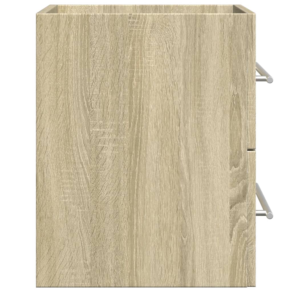 vidaXL Sink Cabinet Sonoma Oak 60x38,5x48 cm Engineered Wood