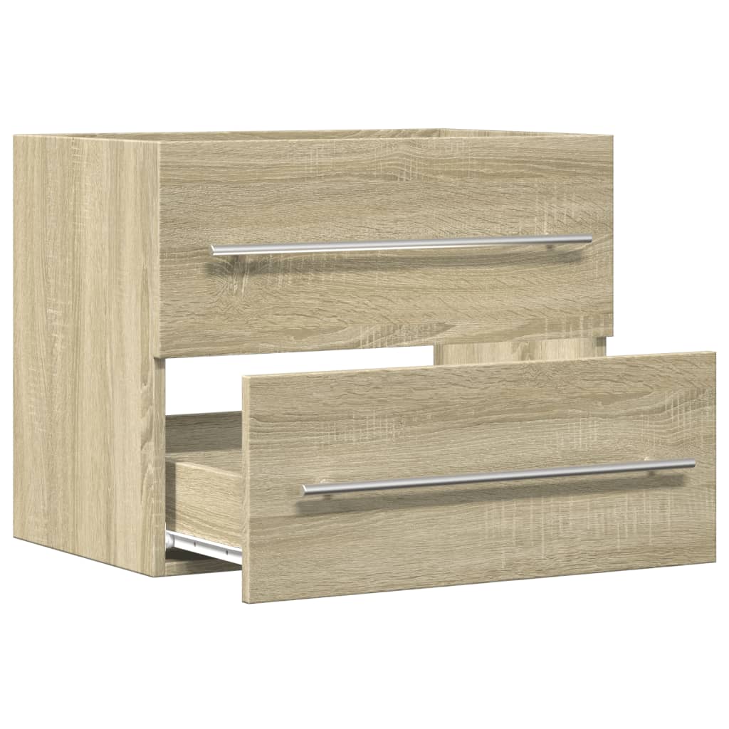 vidaXL Sink Cabinet Sonoma Oak 60x38,5x48 cm Engineered Wood