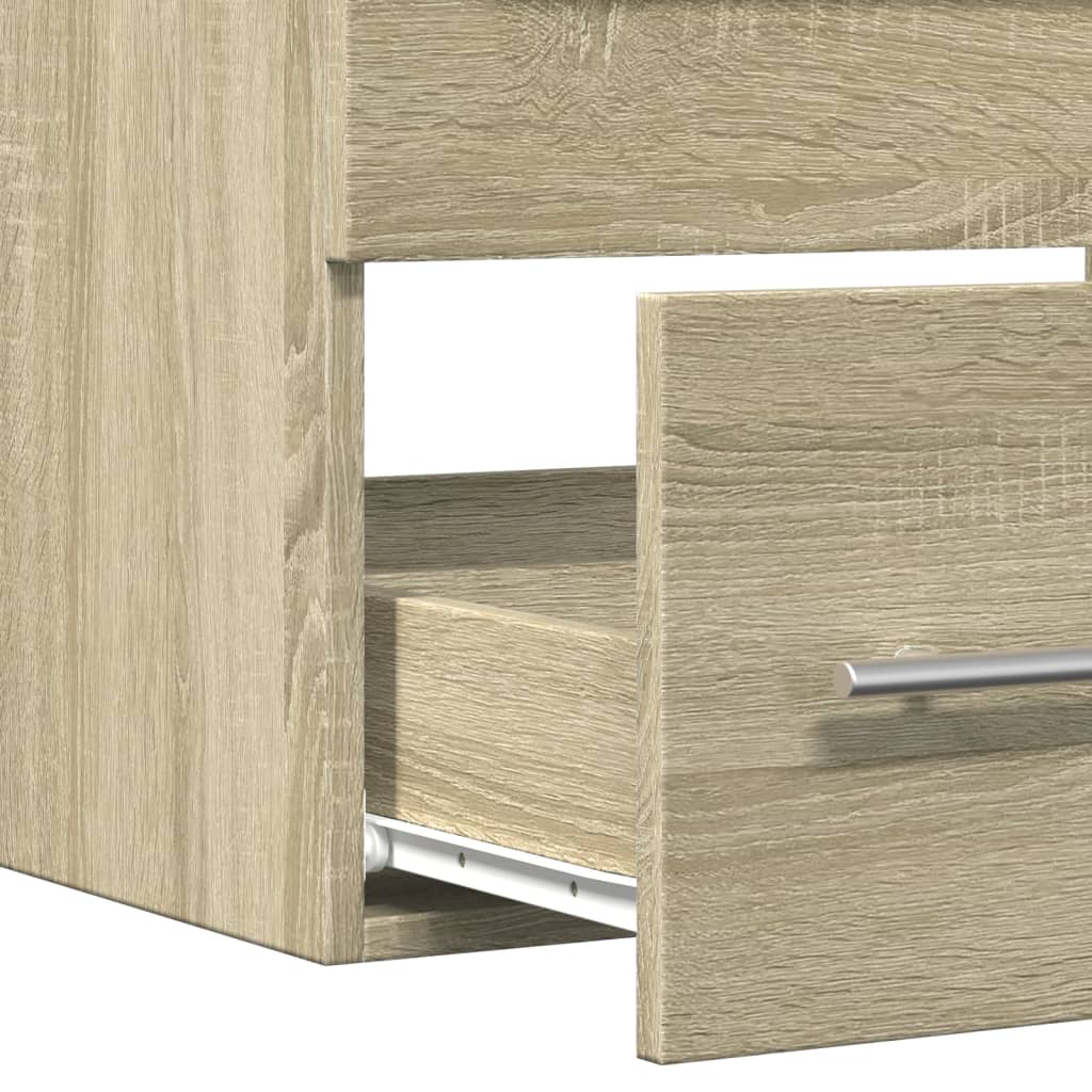 vidaXL Sink Cabinet Sonoma Oak 60x38,5x48 cm Engineered Wood