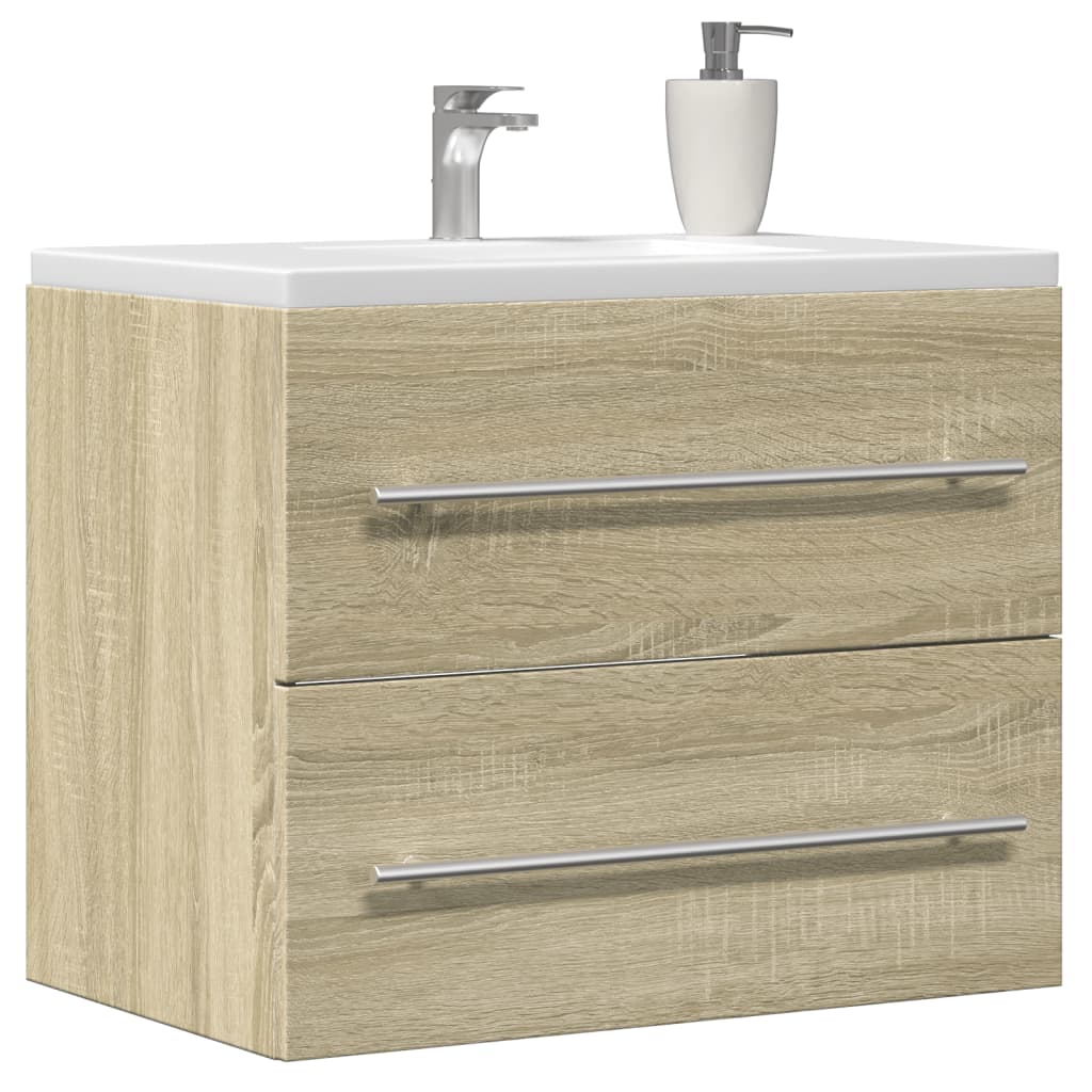 vidaXL Sink Cabinet Sonoma Oak 60x38,5x48 cm Engineered Wood