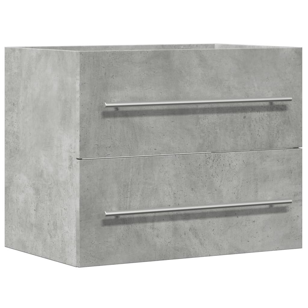 vidaXL Sink Cabinet Concrete Grey 60x38.5x48 cm Engineered Wood
