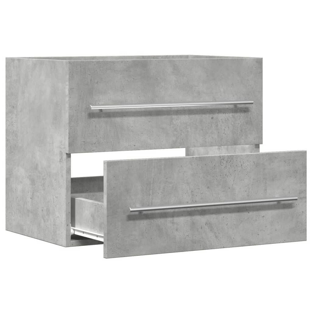 vidaXL Sink Cabinet Concrete Grey 60x38,5x48 cm Engineered Wood