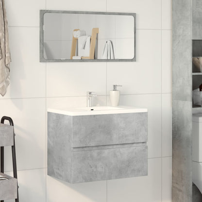 vidaXL Bathroom Cabinet Concrete Grey 60x38,5x45 cm Engineered Wood