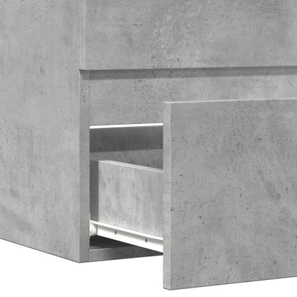vidaXL Bathroom Cabinet Concrete Grey 60x38,5x45 cm Engineered Wood