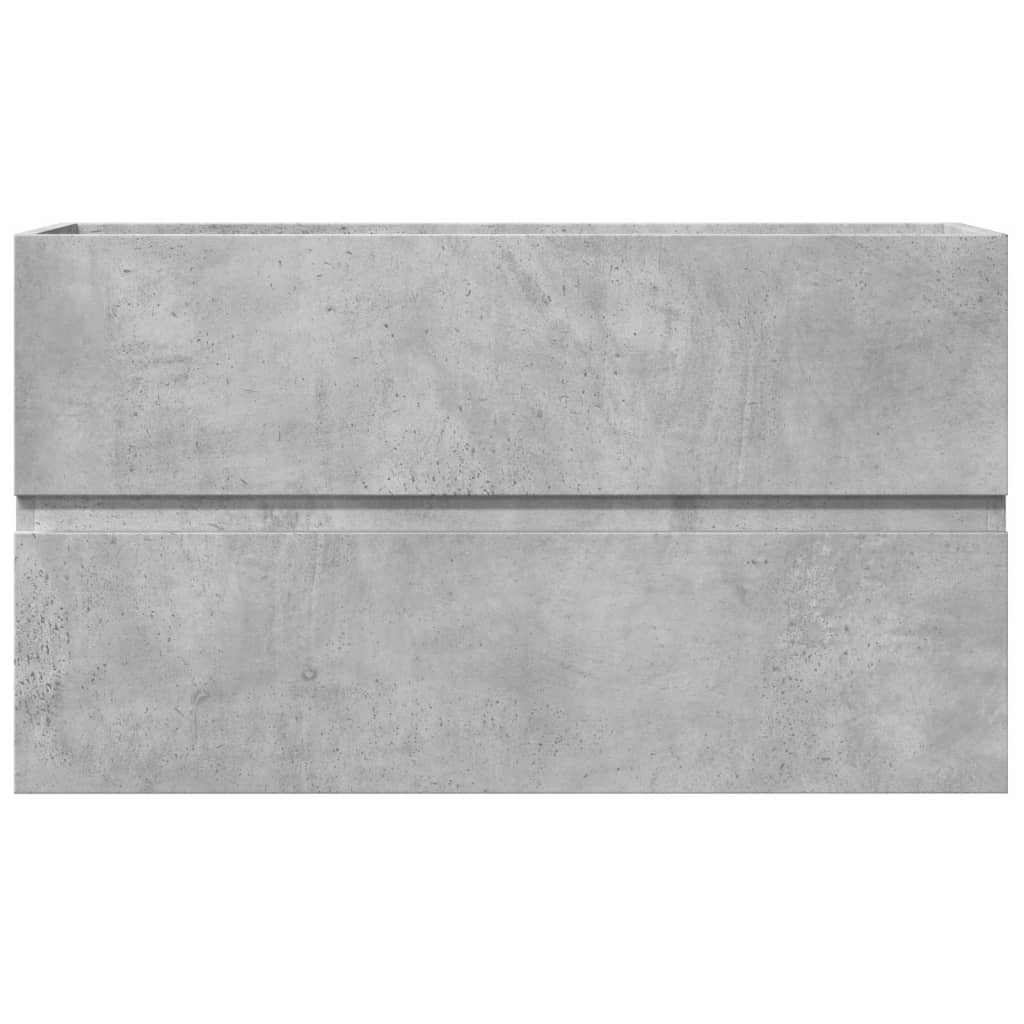 vidaXL Bathroom Hanging Cabinet Concrete Grey 80x38.5x45 cm