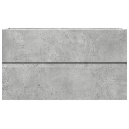 vidaXL Bathroom Hanging Cabinet Concrete Grey 80x38.5x45 cm