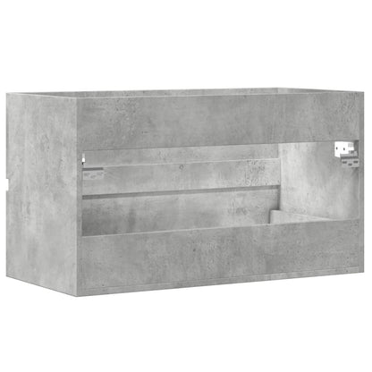 vidaXL Bathroom Hanging Cabinet Concrete Grey 80x38.5x45 cm