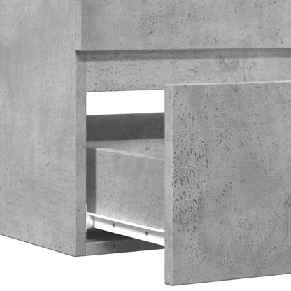 vidaXL Bathroom Hanging Cabinet Concrete Grey 80x38.5x45 cm