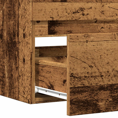 vidaXL Bathroom Hanging Cabinet Old Wood 80x38,5x45 cm Engineered Wood