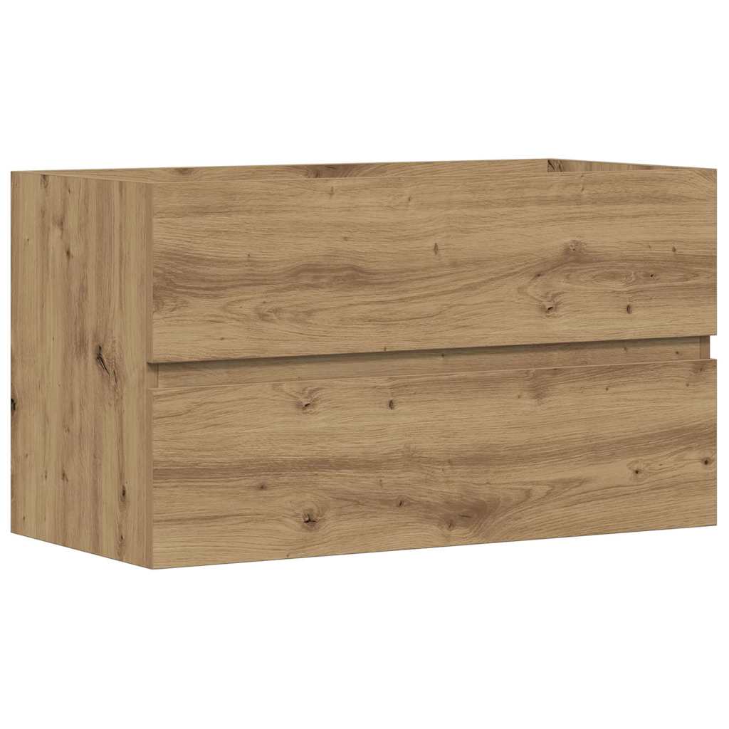 vidaXL Sink Cabinet Artisian Oak 90x38,5x45 cm Engineered Wood