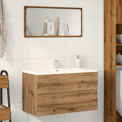 vidaXL Sink Cabinet Artisian Oak 90x38.5x45 cm Engineered Wood