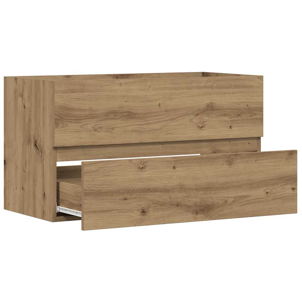 vidaXL Sink Cabinet Artisian Oak 90x38,5x45 cm Engineered Wood