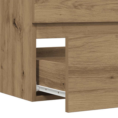 vidaXL Sink Cabinet Artisian Oak 90x38,5x45 cm Engineered Wood