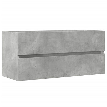 vidaXL Sink Cabinet Concrete Grey 100x38,5x45 cm Engineered Wood