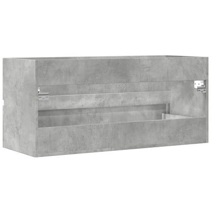 vidaXL Sink Cabinet Concrete Grey 100x38,5x45 cm Engineered Wood