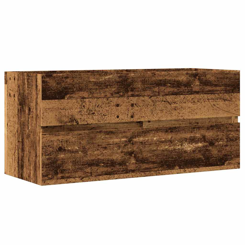 vidaXL Sink Cabinet Old Wood 100x38,5x45 cm Engineered Wood