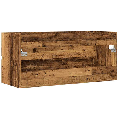 vidaXL Sink Cabinet Old Wood 100x38.5x45 cm Engineered Wood