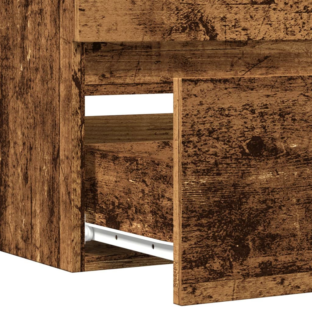 vidaXL Sink Cabinet Old Wood 100x38.5x45 cm Engineered Wood