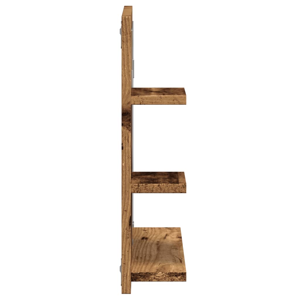 vidaXL Bathroom Mirror Cabinet Old Wood 60x10,5x45 cm