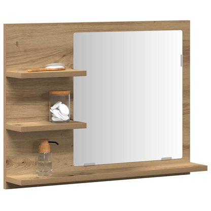 vidaXL Bathroom Mirror Cabinet Artisan Oak 60x10.5x45 cm