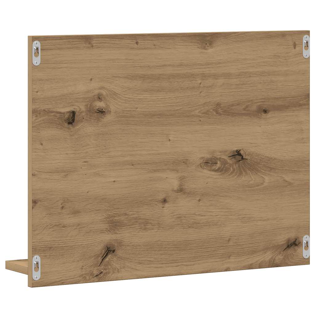 vidaXL Bathroom Mirror Cabinet Artisan Oak 60x10.5x45 cm