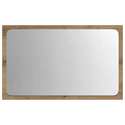 vidaXL Bathroom Mirror with LED Light Artisan Oak 60x8.5x38 cm