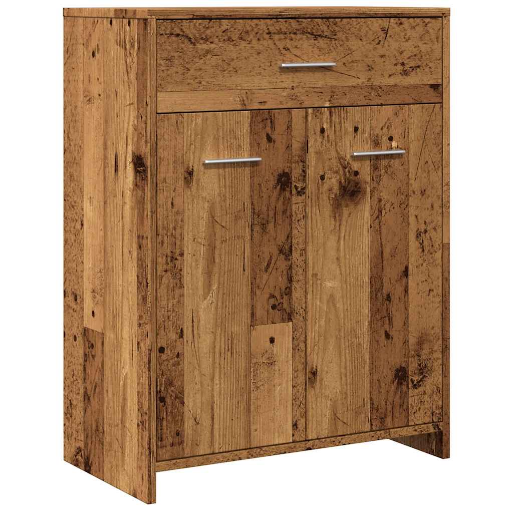 vidaXL Bathroom Cabinet Old Wood 60x33x80 cm Engineered Wood
