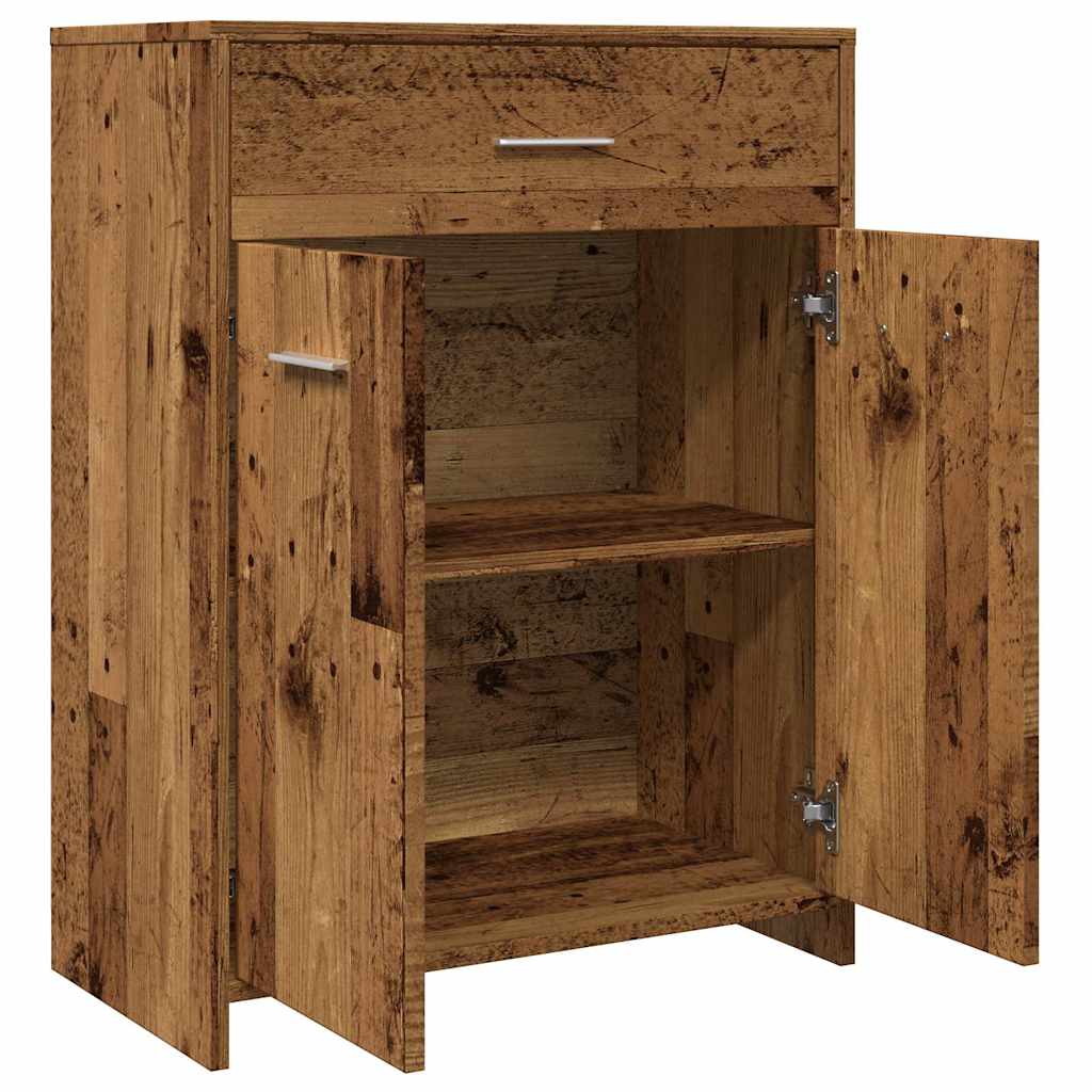vidaXL Bathroom Cabinet Old Wood 60x33x80 cm Engineered Wood