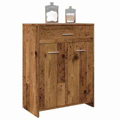 vidaXL Bathroom Cabinet Old Wood 60x33x80 cm Engineered Wood