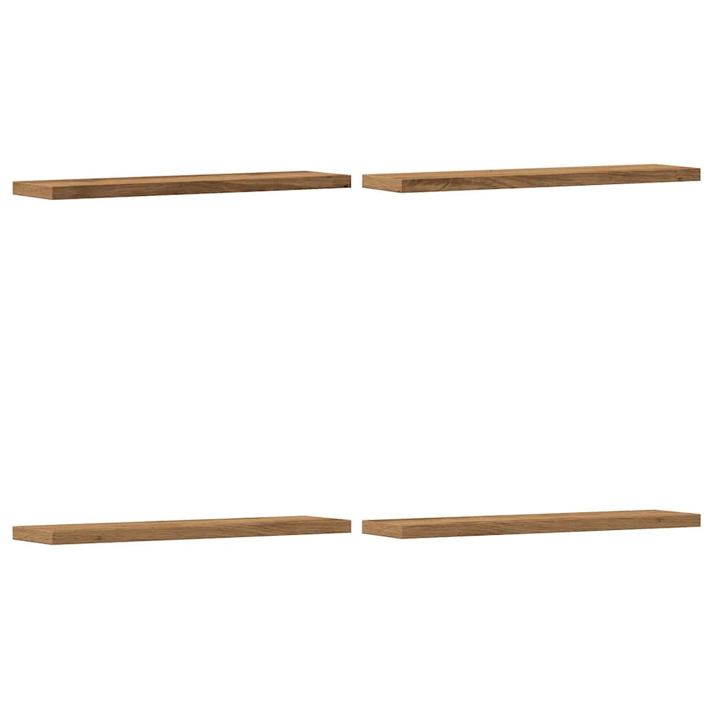 vidaXL Wall Shelves 4 pcs Artisan Oak 40x10x1,5 cm Engineered Wood