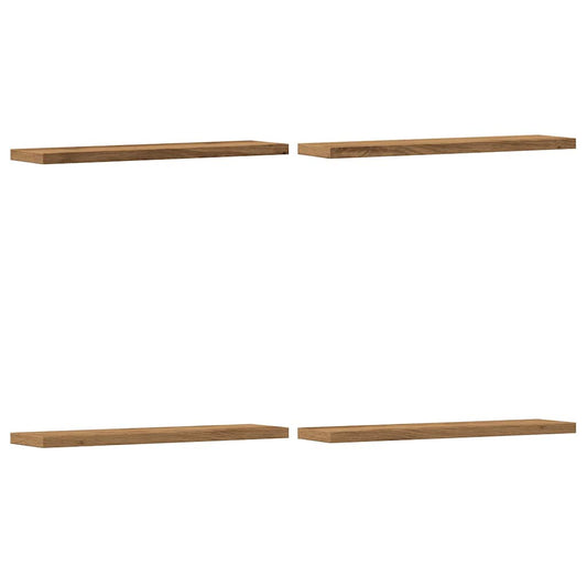 vidaXL Wall Shelves 4 pcs Artisan Oak 40x10x1,5 cm Engineered Wood